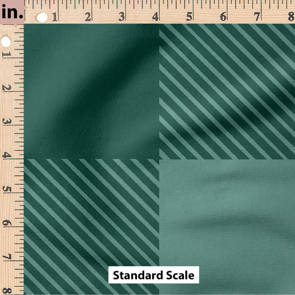 Ruler Scale for Merry Little Buffalo Check (Emerald) by Krystal Winn Design